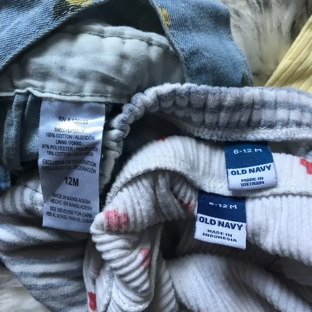 Mixed Brands Baby Girl Clothes Lot 12M Cat & Jack, Old Navy, Little Lass